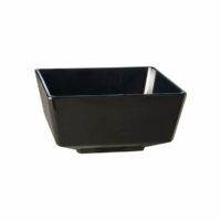 APS Square Dish- 190X190X95Mm Black Melamine?Float?