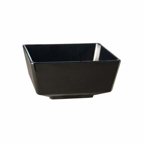 APS Square Dish- 190X190X95Mm Black Melamine?Float?