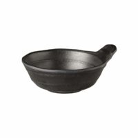 APS Soup Bowl W/Hdl  115X40Mm Black Melamine ?Zen?