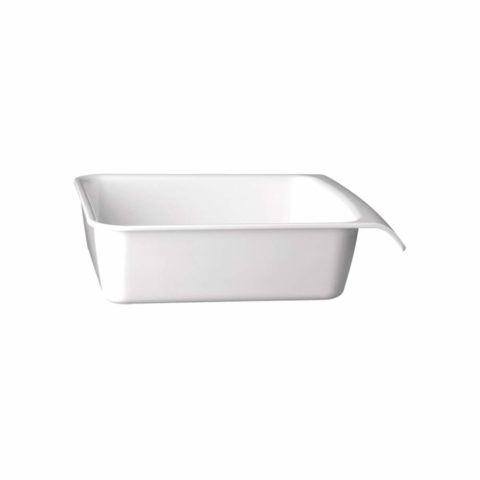 APS Rectangular Dish 285X250X75Mm White Melamine ?Cascade?