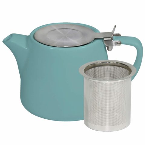 Brew-Teal Stackable Teapot  500Ml W/Ss Infuser & Lid