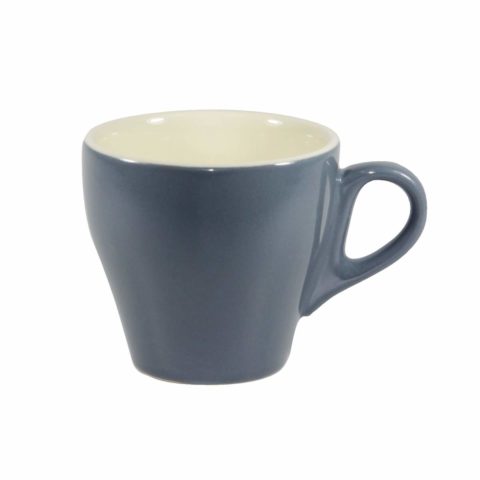 Brew-Steel Blue/White Long Black Cup 220Ml