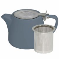 Brew-Steel Blue Stackable Teapot 500Ml W/Ss Infuser/Lid