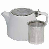 Brew-White Stackable Teapot 600Ml Ss Infuser/Lid