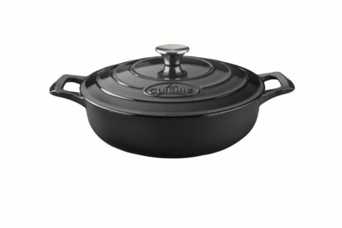 La Cuisine Pro Series Round Saute Pan Black 280mm 3.5lt