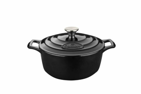 La Cuisine Pro Series Round Deep Casserole Black 280mm 6.0lt