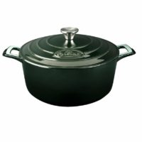 La Cuisine Pro Series Round Deep Casserole Huntingwood Green 240mm 3.5lt