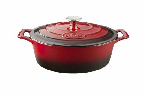 La Cuisine Pro Series Oval Deep Casserole Red 300mm 4.75lt