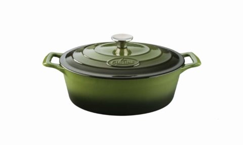 La Cuisine Pro Series Oval Deep Casserole Green 300mm 4.75lt