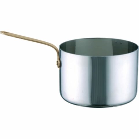 Chef Inox Miniatures-Saucepan 50X30Mm18/10 With Brass Handle