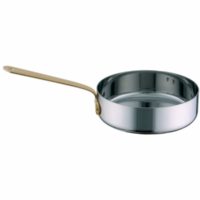 Chef Inox Miniatures-Frypan 100X30Mm18/10 With Brass Handle