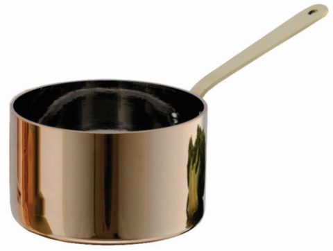 Chef Inox Miniatures-Saucepan 120X75Mmcopper With Brass Handle