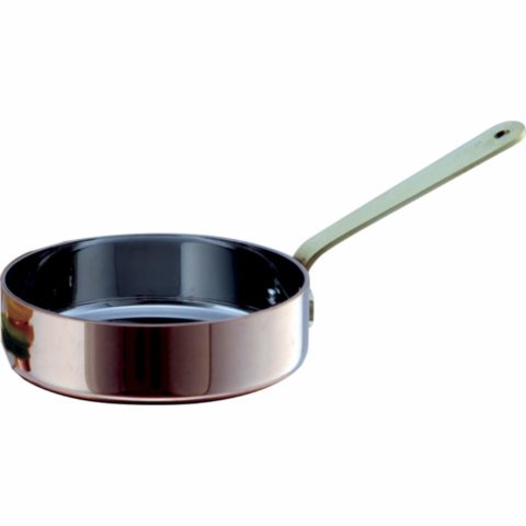 Chef Inox Miniatures-Frypan 120X35Mm Copper With Brass Handle