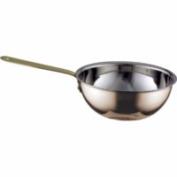 Chef Inox Miniatures-Wok 110X40Mm Copper With Brass Handle