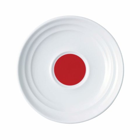 Royal Porcelain Maxadura Resonate Saucer  Inner Well Red