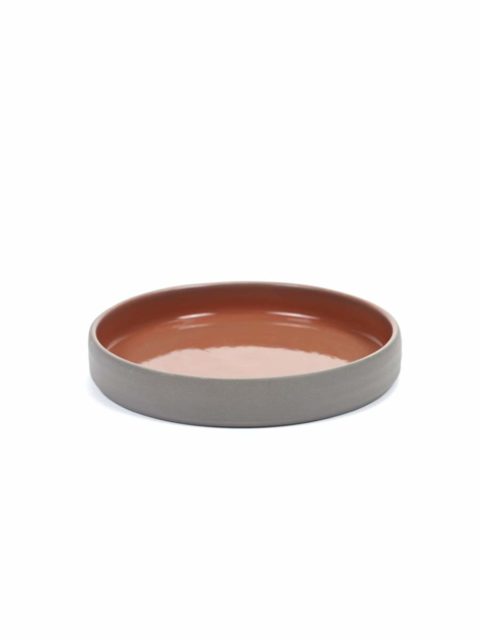 Serax Dusk Red Plate Round Deep 120X20Mm