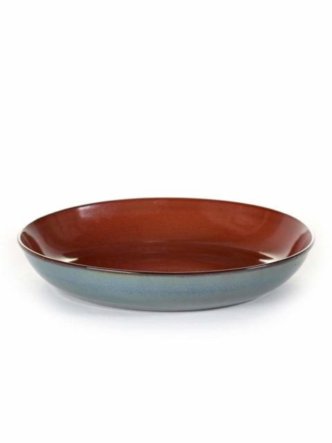 Serax Round Pasta Plate Rust/Smokey Blue 235X45Mm