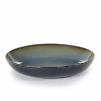 Serax Round Pasta Plate Misty Grey/Dark Blue 235X45Mm