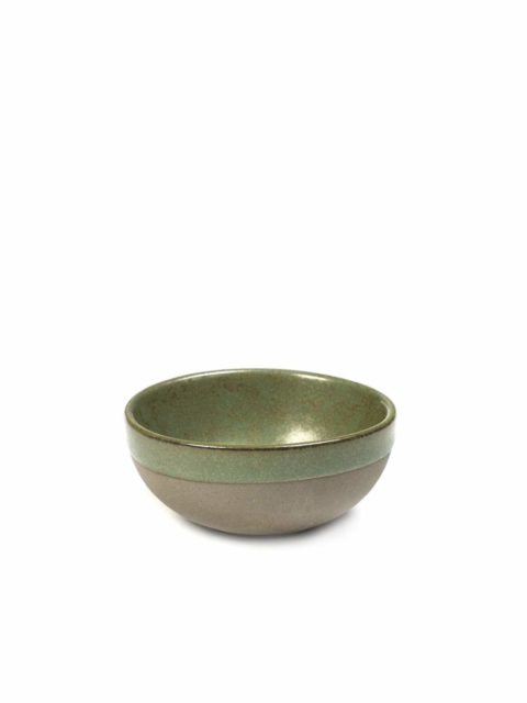 Serax Round Bowl Surface Grey/Camogreen Small 90X40Mm