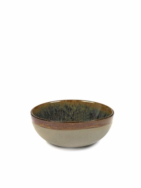 Serax Round Bowl Surface Grey/Indi Grey Medium 110X45Mm