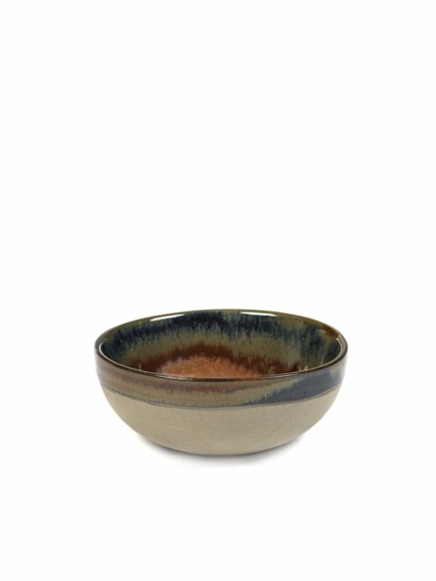 Serax Round Bowl Surface Grey/Rusty Brown 110X45Mm