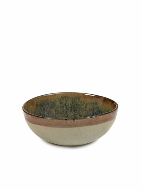 Serax Round Bowl Surface Grey/Indi Grey Large 130X50Mm