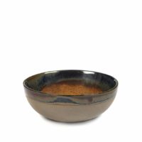 Serax Round Bowl Surface Grey/Rusty Brown Large 130X50Mm