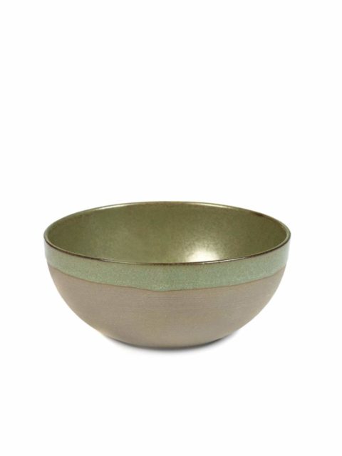 Serax Round Bowl Surface Small Camogreen 150X65Mm