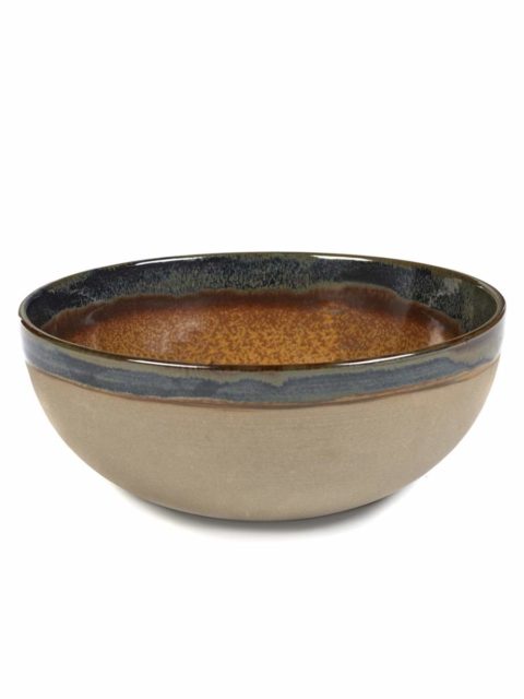 Serax Round Bowl Surface Large Rusty Brown 235X95Mm