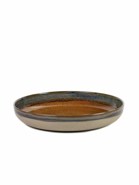 Serax Round Flared Platter Surface Rusty Brown 320X55Mm