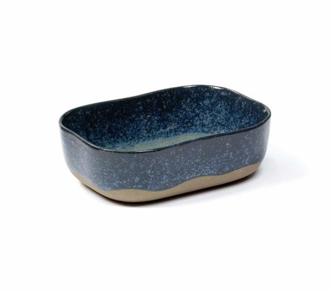 Serax Merci Deep Rectangular Bowl Blue/Grey