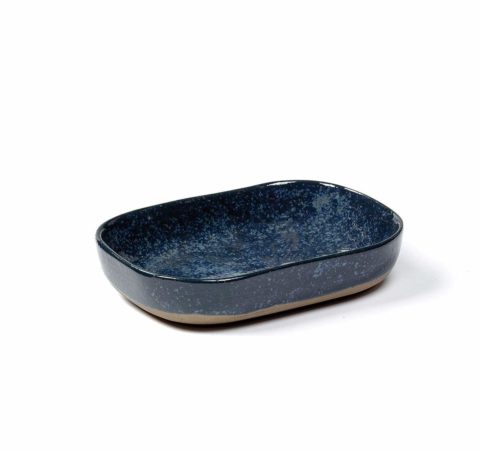 Serax Merci Deep Rectangular Bowl Blue/Grey