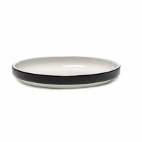 Serax Passe-Partout Round Plate Low With W/Black