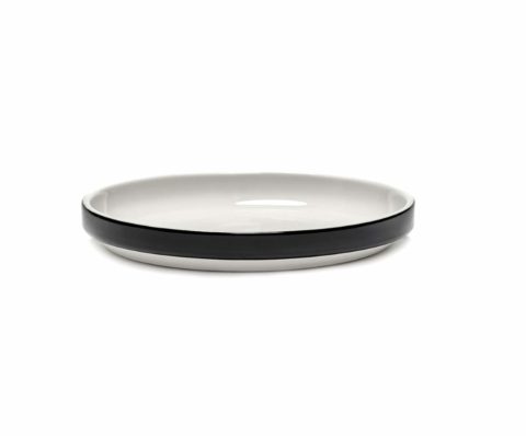 Serax Passe-Partout Round Plate Low With W/Black