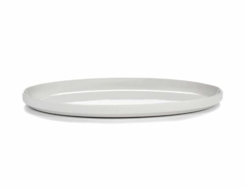 Serax Passe-Partout Oval Plate Matt White