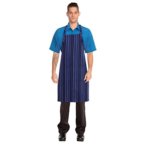 Blue/White Striped Bib Apron – Hiller – Hiller