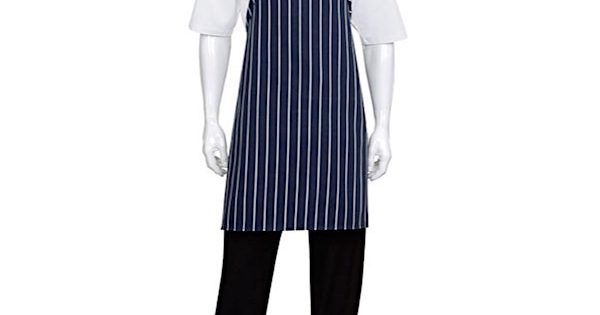 Navy/White Striped Bib Apron No Pocket – Hiller – Hiller