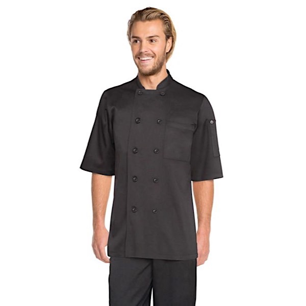 Chambery Black Chef Jacket Hiller Hiller   BLSS 