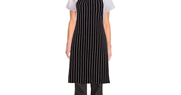 Black Chalkstripe Bib Apron – Hiller – Hiller