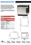 cover page of the Menumaster JET514 Accelerated Cooking Oven specification sheet pdf