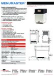 cover page of the Menumaster MRX51A Xpress IQ™ Speed Oven specification sheet pdf