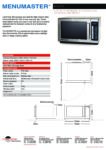 cover page of the Menumaster RCS511TS Light Duty Microwave specification sheet pdf