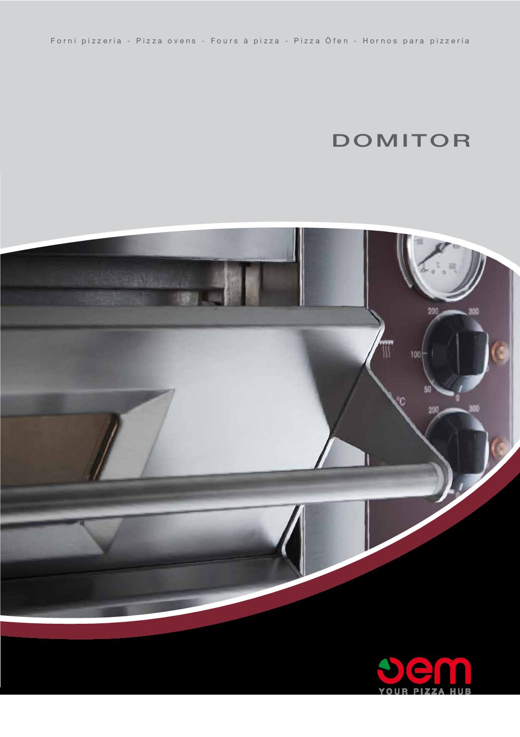 cover page of the OEM Domitor 1230LEM – 2 Deck Electric Pizza Deck Oven Brochure