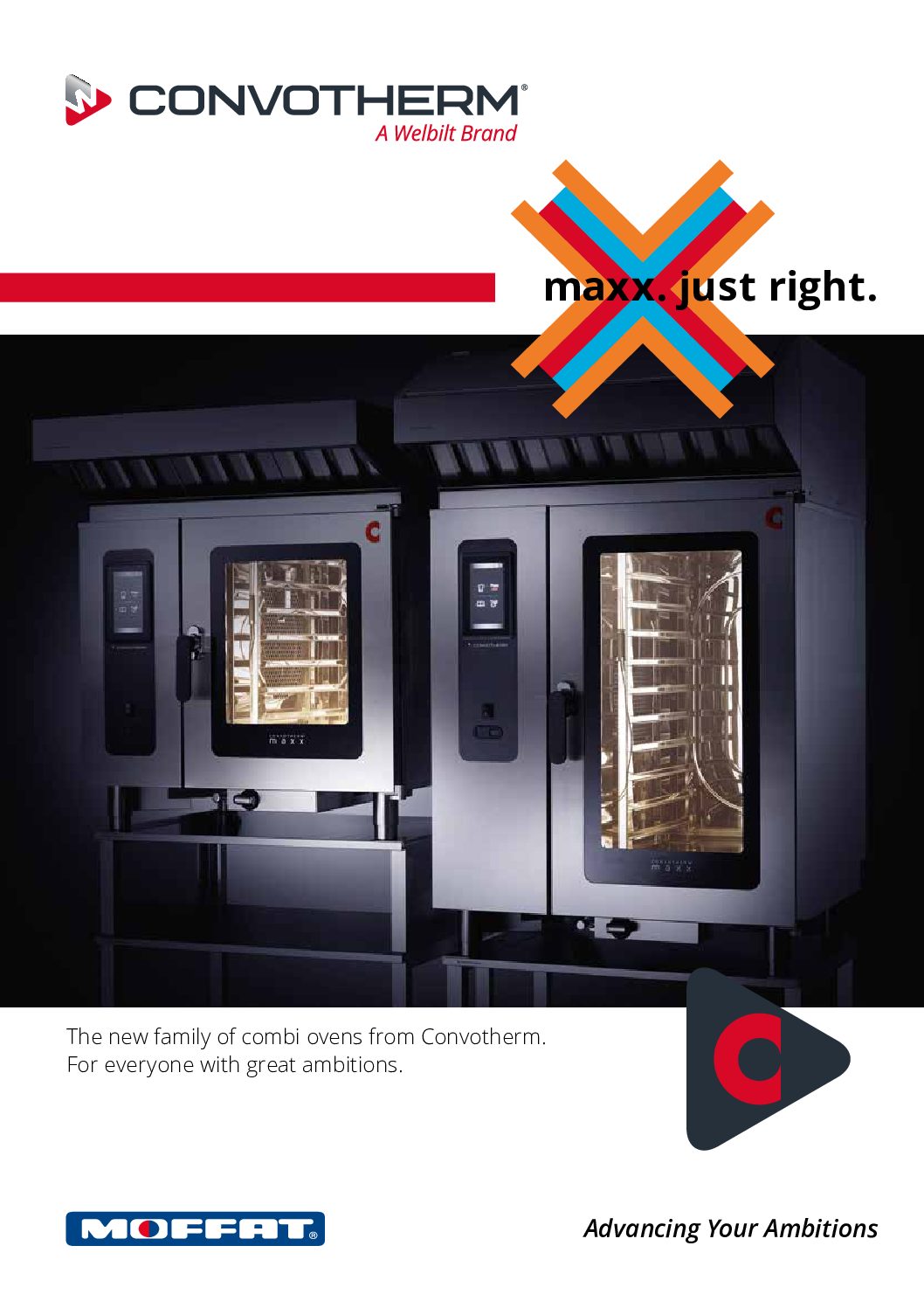 cover page of the Convotherm CMAXX10.10  Electric Combi-Steamer Oven – 11 Tray Brochure